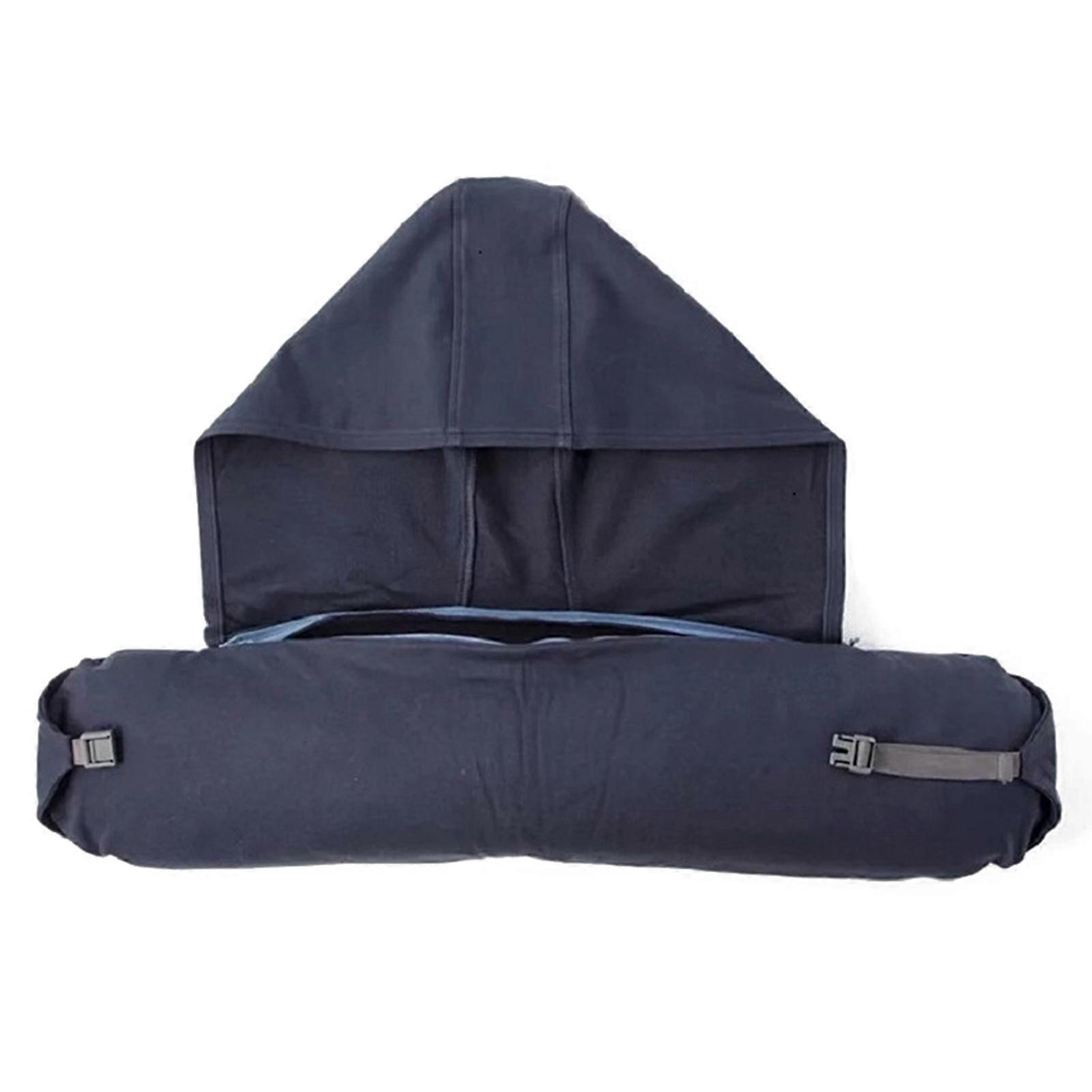 U Shaped Body Neck Pillow Cotton Particle Pillow Soft Hooded U-pillow Home Airplane Car Travel