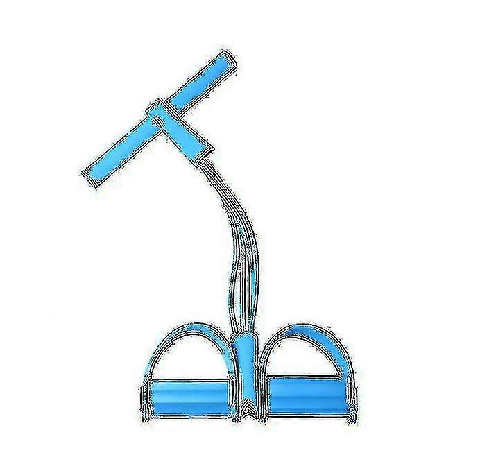 Rally Rope Fitness Rally Pedal Elastic Rope Multi-function Abdominal Cruncherblue