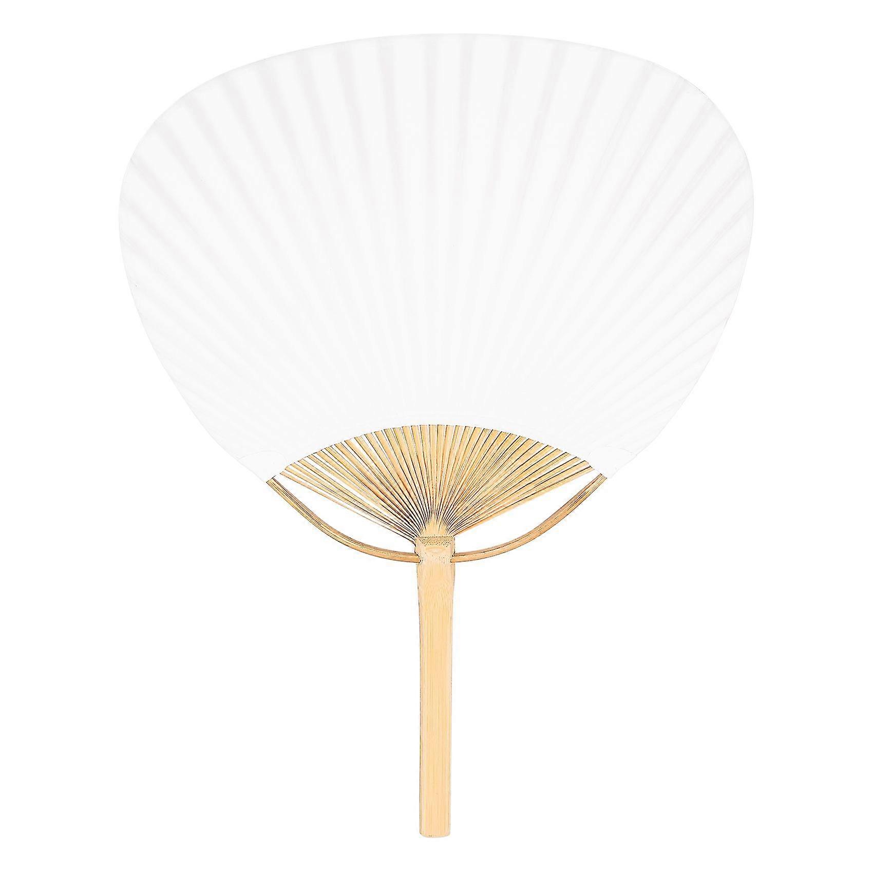 30 Pcs/lot Wedding White Paddle Fan Compatible Wedding Decoration