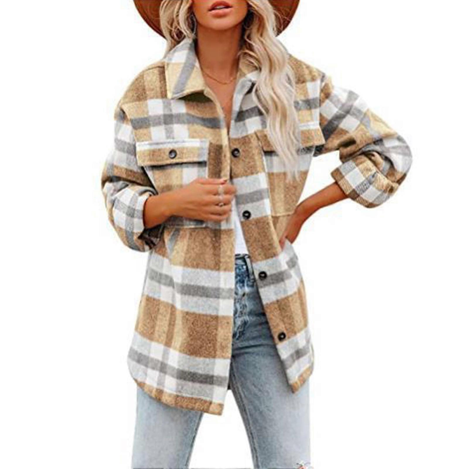 المرأة الفانيلا فضفاضة معطف المرأة ترتيب الأسرة طوق معطف الشبكة نمط معطف للنساء واحد الصدر عارضة معطف النساء