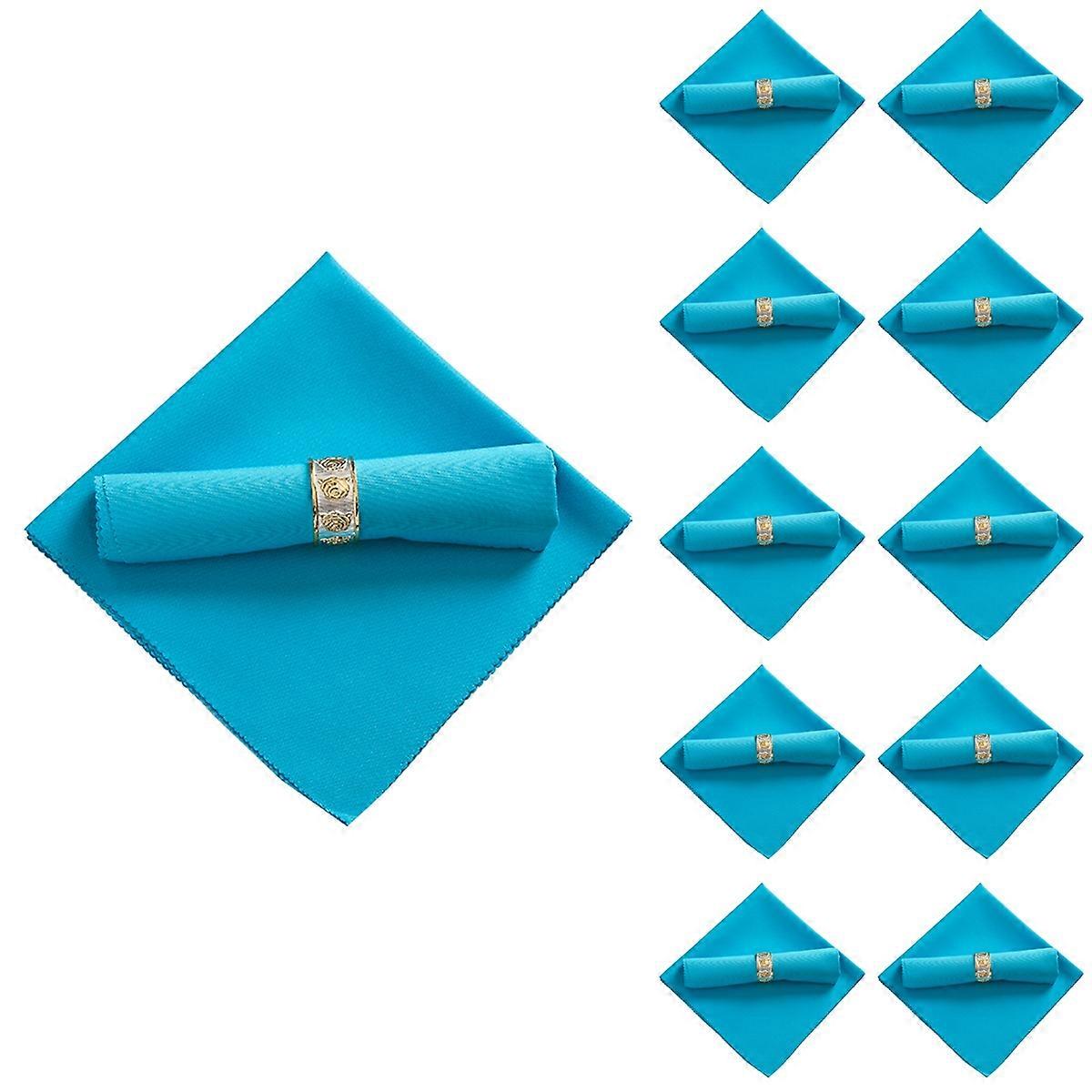 10Pcs 48X48cm Polyester Cloth Napkins for Restaurant Wedding