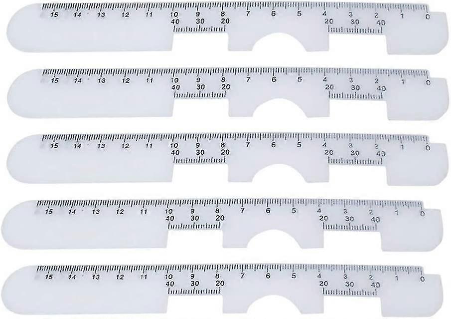 10pcs Pupillary Distance Ruler Plastic Optical Pd Ruler Pupil Distance Meter Eye Ophthalmic Tool