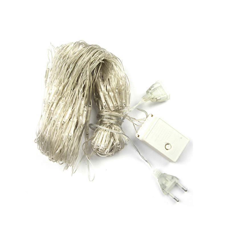 Outdoor Waterproof Fishing Net Light Warm White Euro 3*2m 192 Lights With Tail Plug