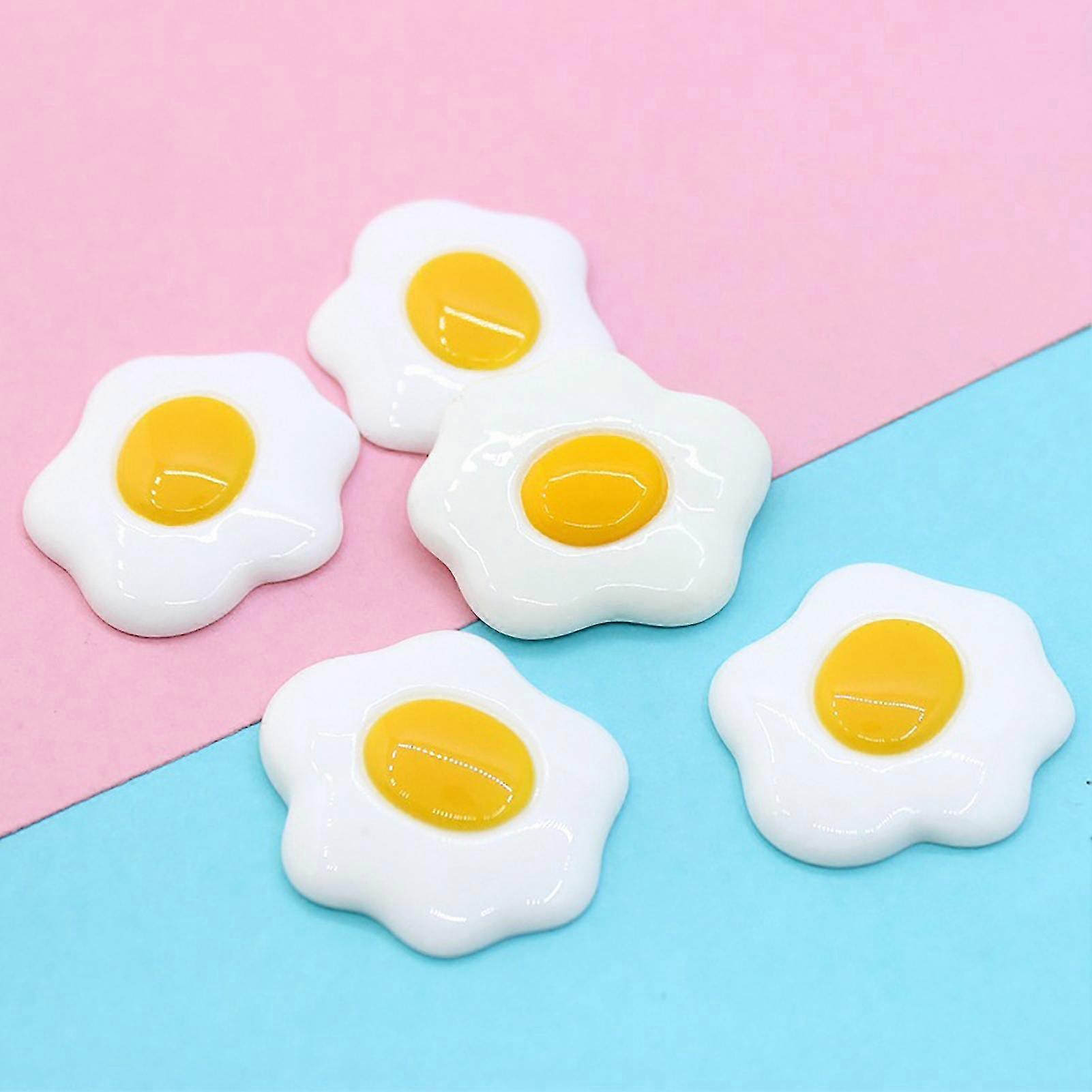 pcs Simulation Miniature Fried Eggs Shape