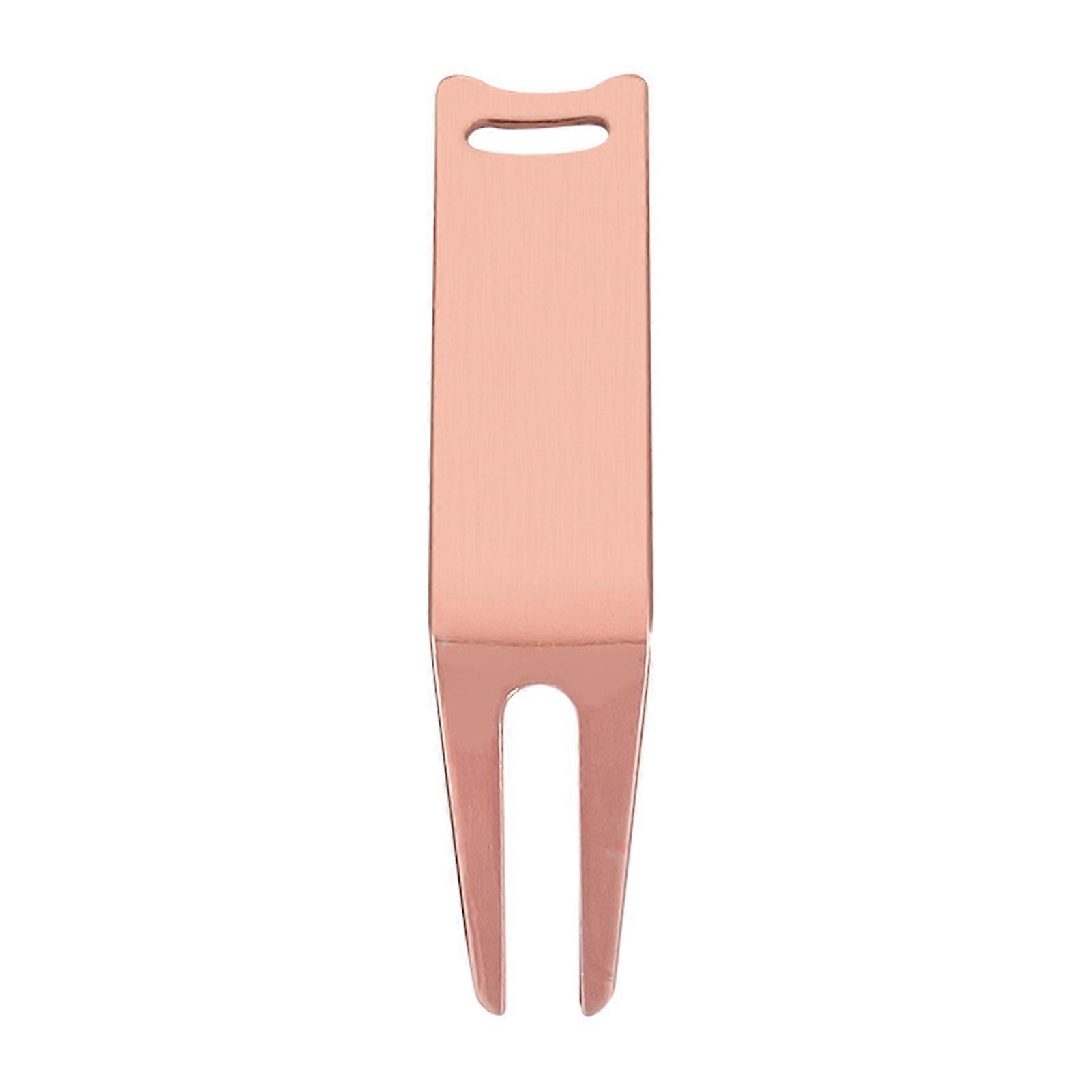Golf Divot Tool 2 Pins Polished Easy to Install Portable Golf Training Golf Ball Marker Pitch Fork Daily Use Kaesi