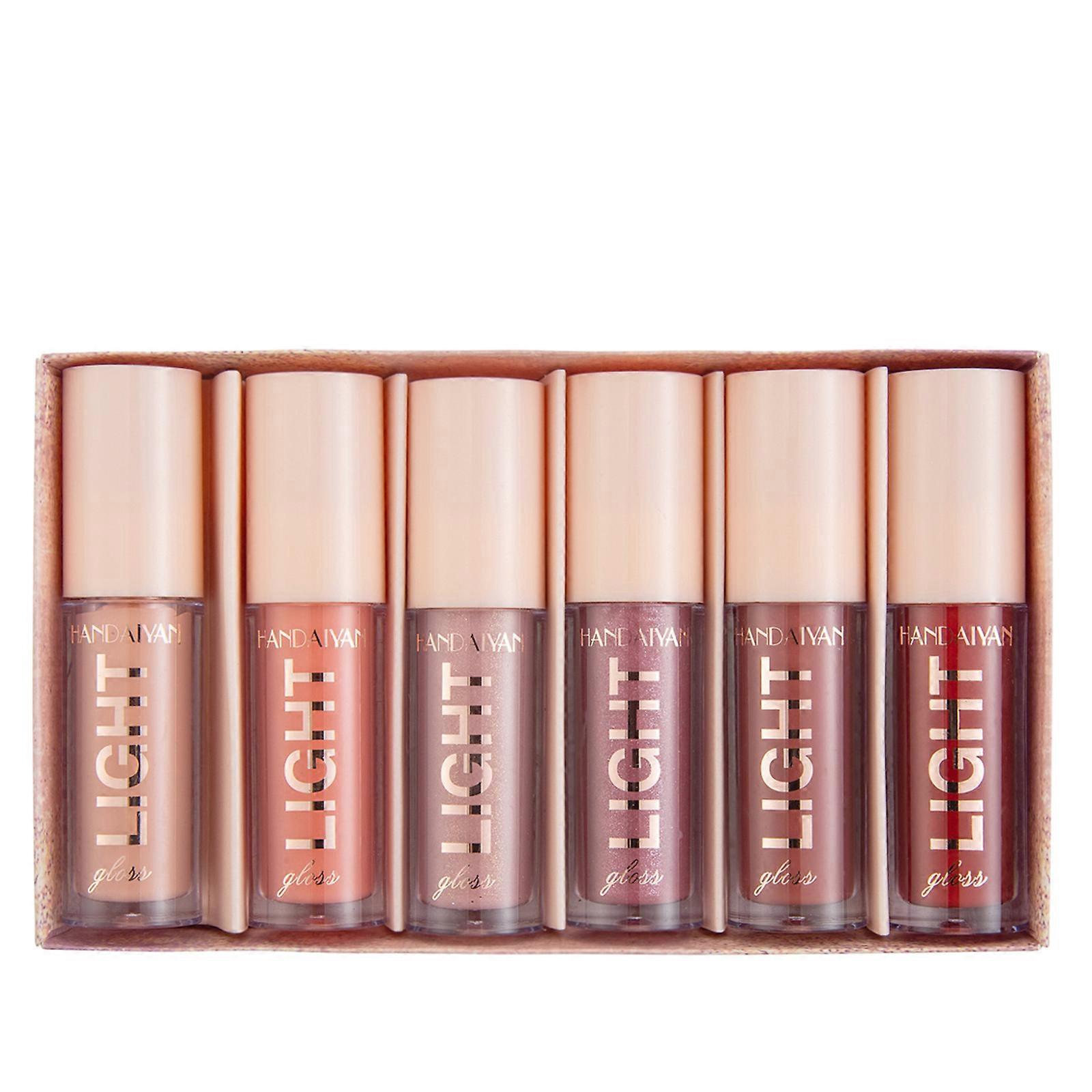Lipstick on Clearance Lip Oil Mirror Water Gloss Lacquered Glass Lip Density 6 Lip Gloss Set Gift Box