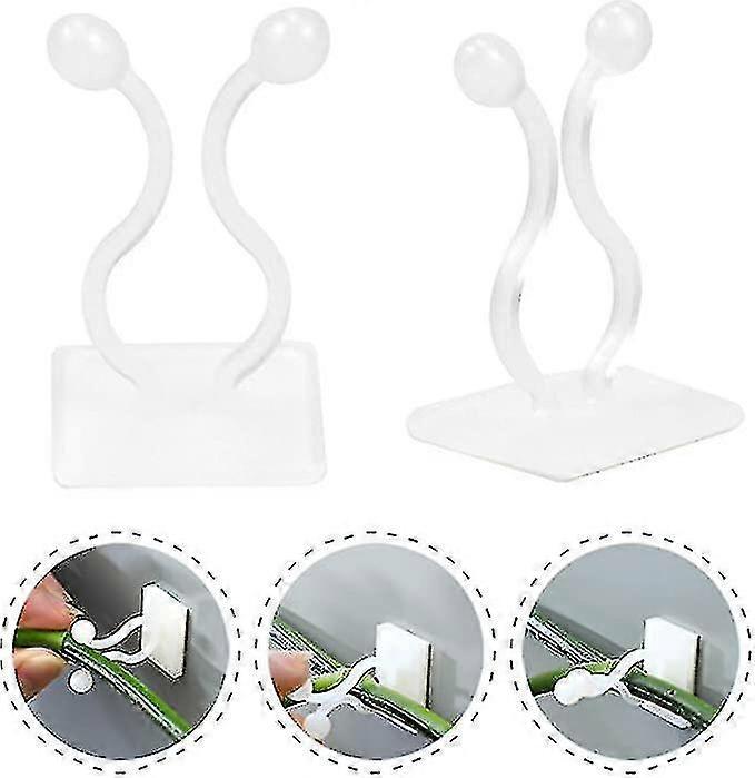 50 قطعة مقاطع تركيبات نباتية لتسلق النباتات ، تسلق مصنع دعم الجدار لاعبا اساسيا ، المثبت ذاتية اللصق للمصنع