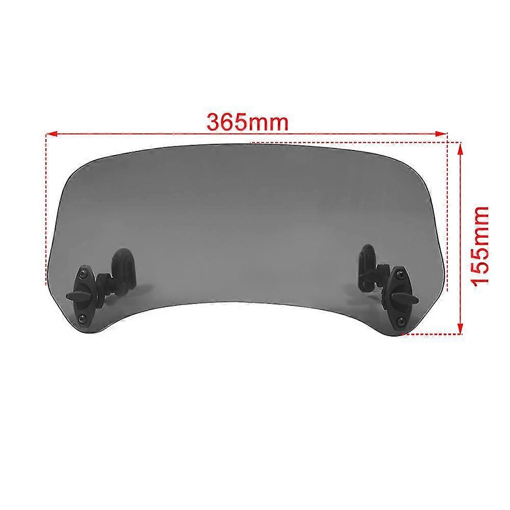 Exquisite Universal Motorcycle Scooter Adjustable Clip On Windscreen Windshield Extension Spoiler Wind Deflector Adjustable Lockable