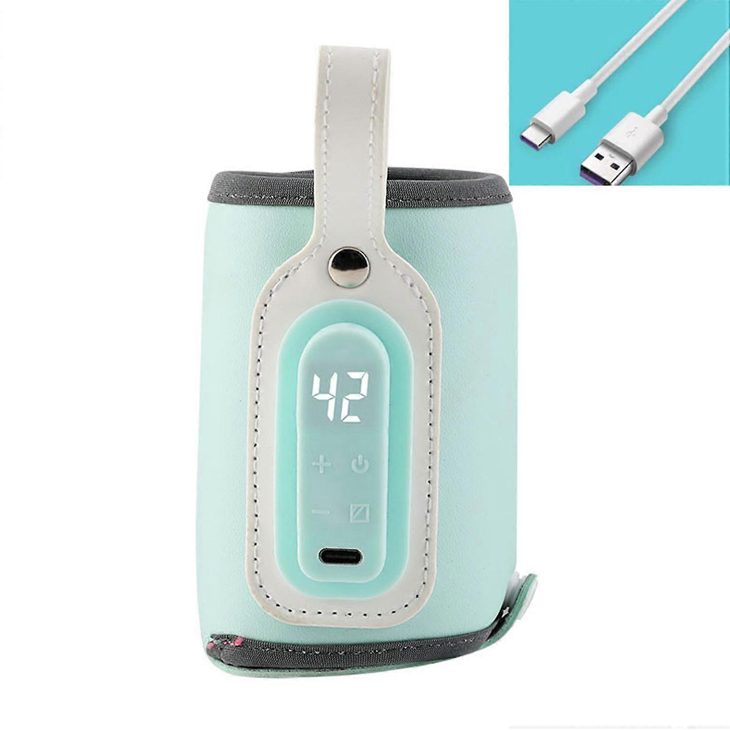 Blå tåteflaskevarmer