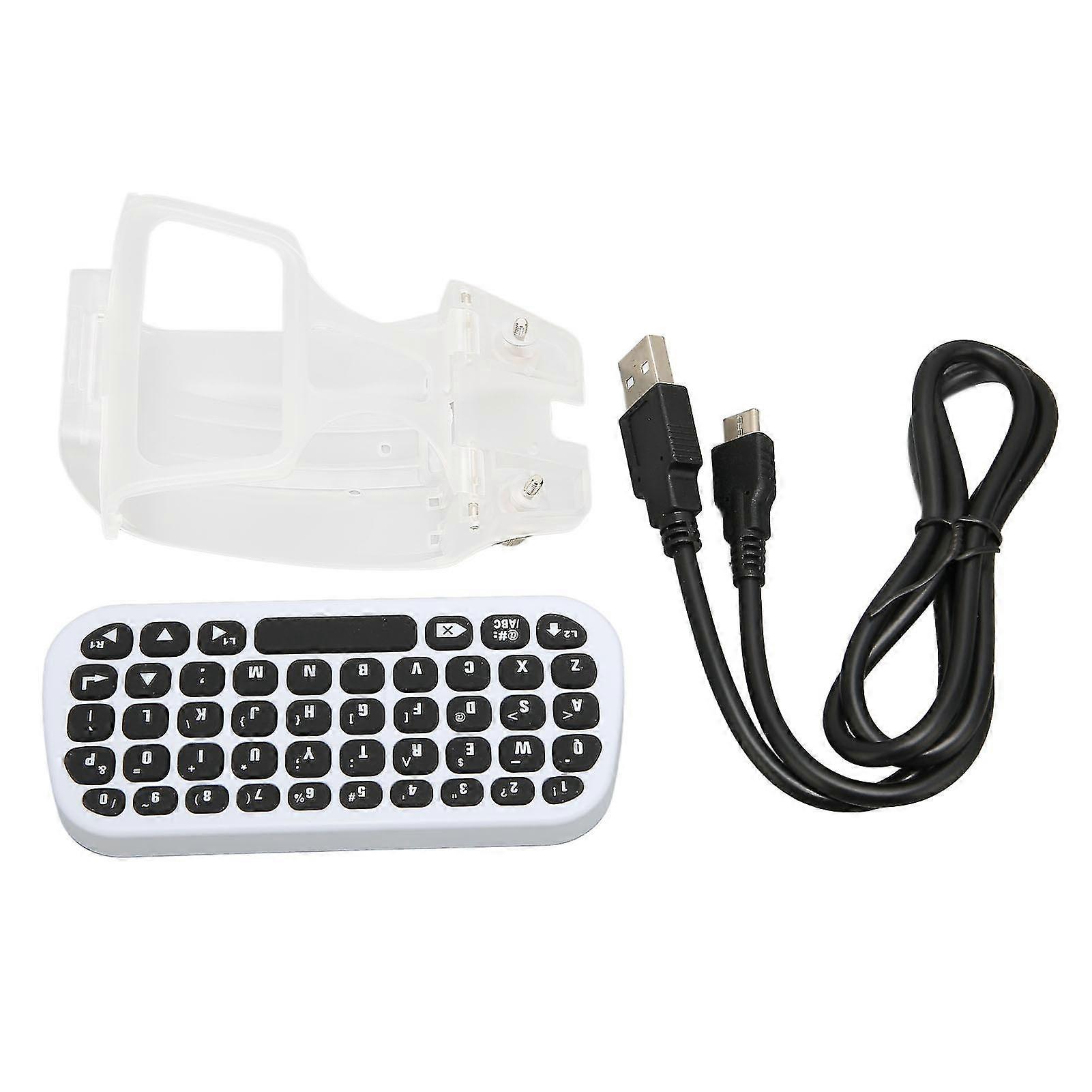 Controller Keyboard Professional Chat Vioce Wireless Bluetooth Controller Keypad With Clip Holder Compatible With Ps5 Controller-ym