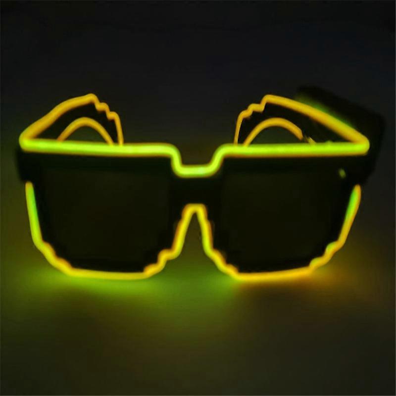 LED Visor Glasses 10 Colors Futuristic Glasses Light Up Glasses Honeycomb Luminous Glasses for Adults
