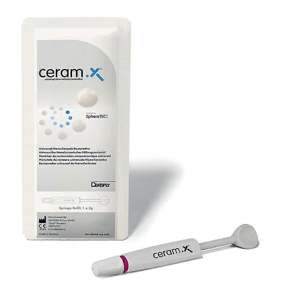 Dentsply Sirona Ceram X One Dental Universal Composite Light Curing Restorative Material Refill Syringe 3g A1 A2 A3 A4 C1 Resin