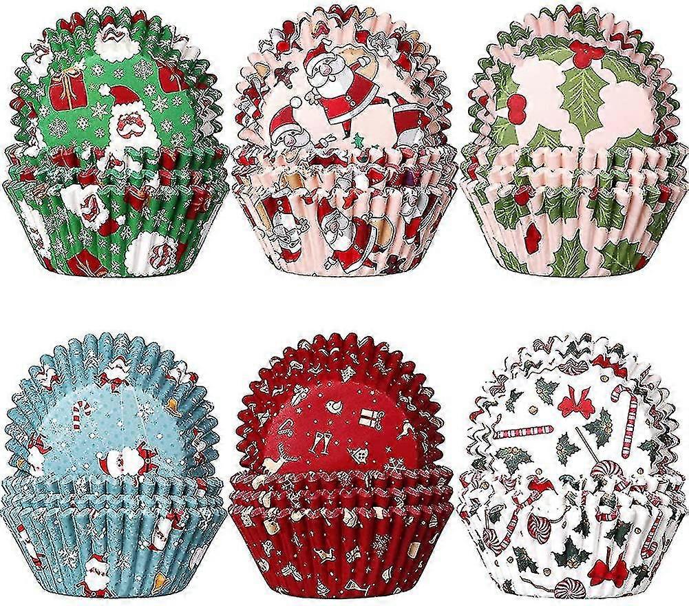 Cupcake Liners, 600 Piece Christmas Cupcake Wrappers