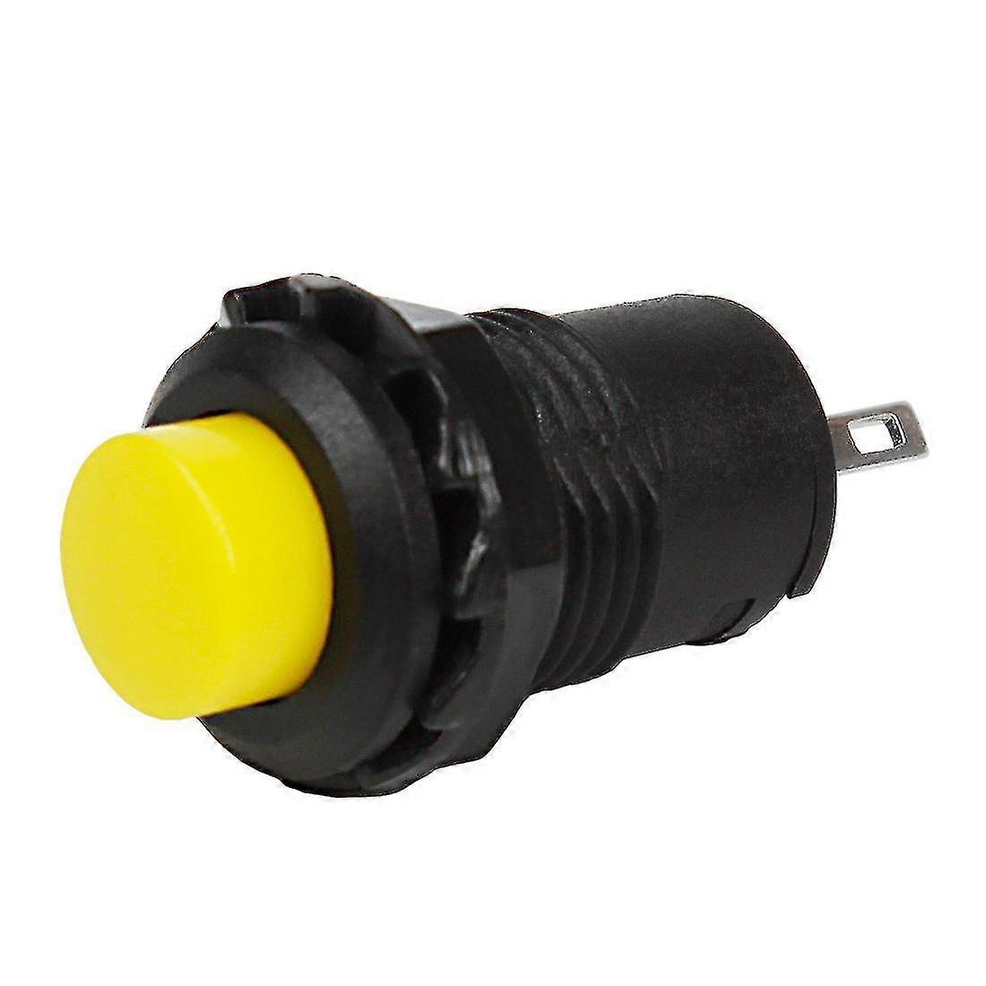 Plastic Diy Instant Button Metal Mini Push Button (yellow) (1pcs)
