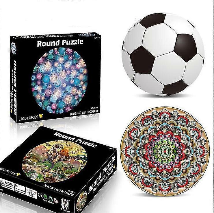 Guoguo 1000-elementowa układanka dla dorosłych i dzieci - puzzle wizualne 3d Ziemia i Księżyc