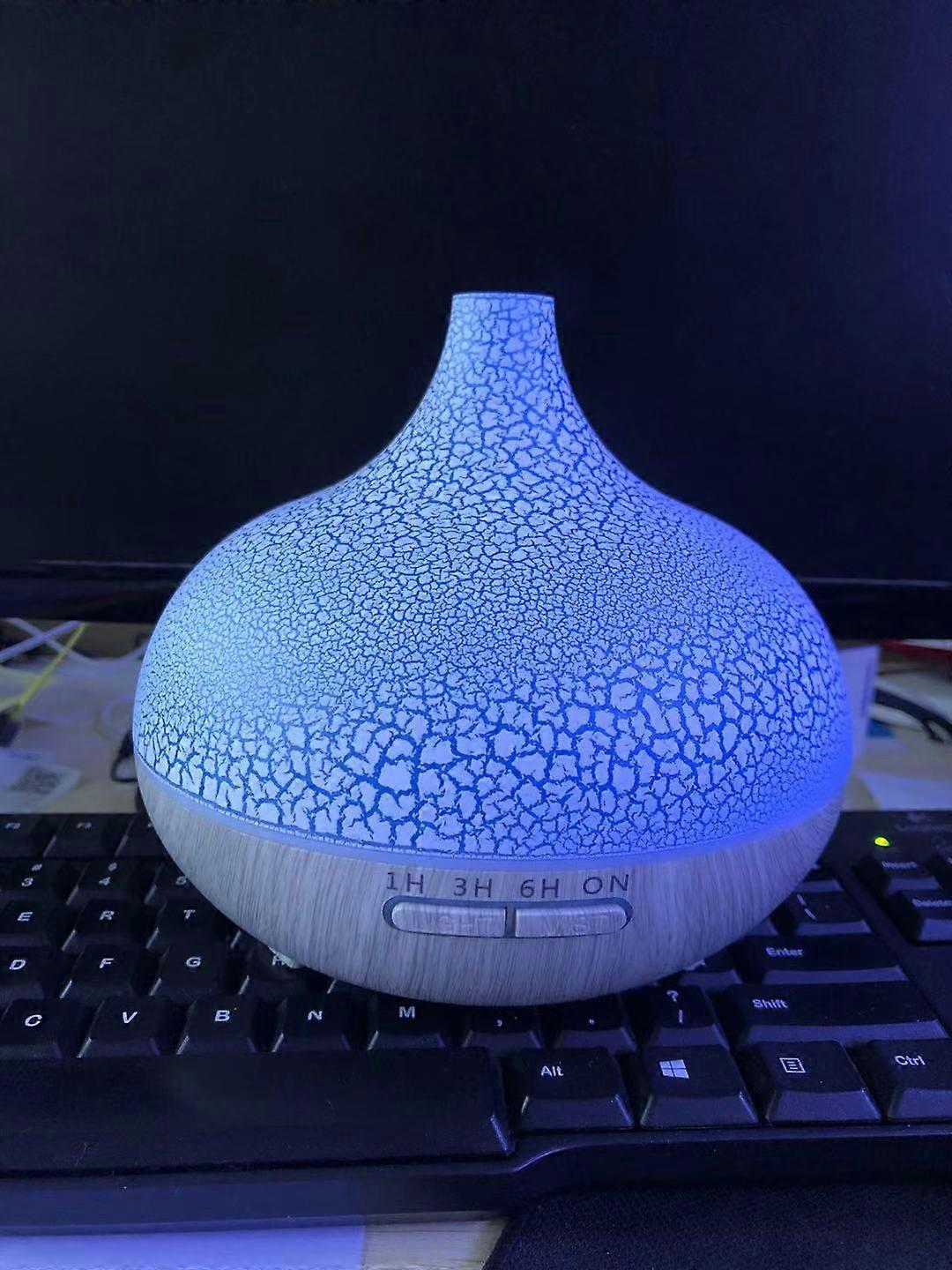 Essential Oils Diffuser, 550ml Ultrasonic Electric Aromatherapy Diffuser Humidifier with Remote Control, 7 Colors LED Lights, Timer, Auto Shut-off, Qu