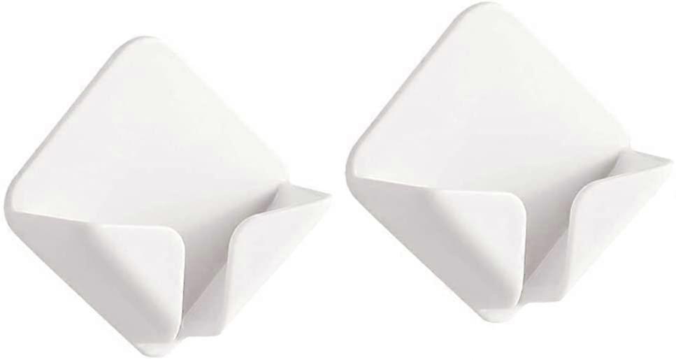 2 Pack Socket and Wall Mount Holder - Self Adhesive Hooks - Wall Socket Holders - Power Strips - Useful as Cable Organizer, Key Storage Rack