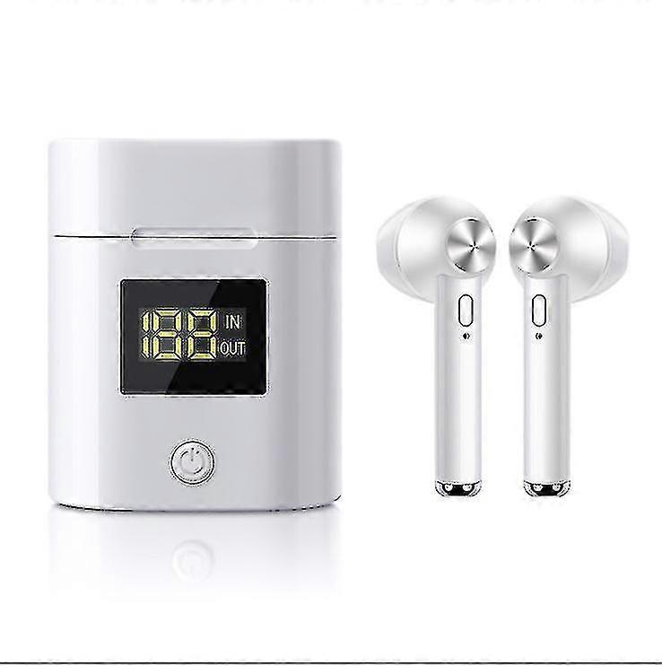 Silver Tws Wireless Bluetooth Airbuds