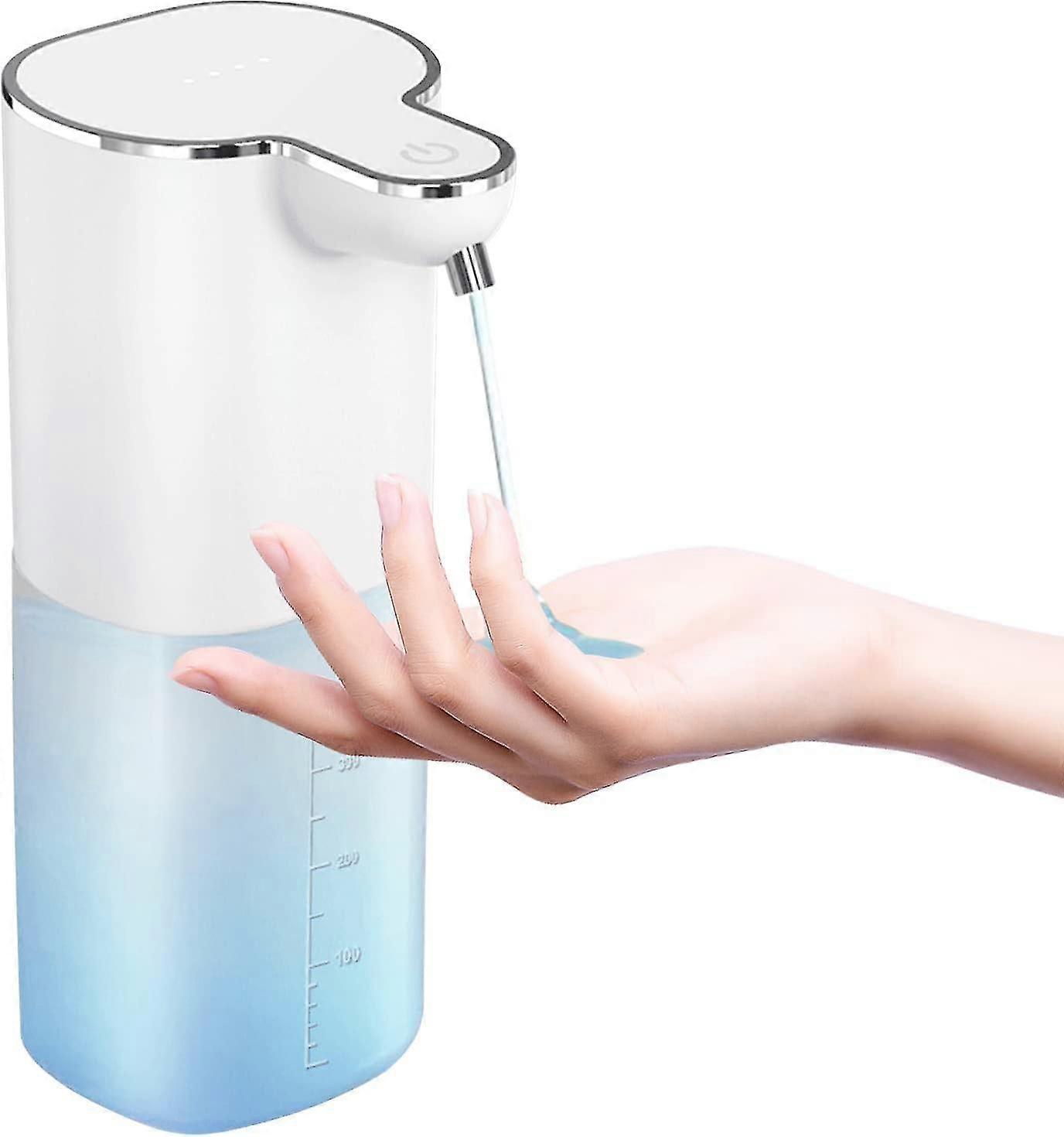 400ml Automatic Soap Dispenser, Touchless Soap And Lotion Dispensers, Automatic Soap Dispenser, Usb Rechargeable, 4 Levels Adjustable For Kitchen Bath