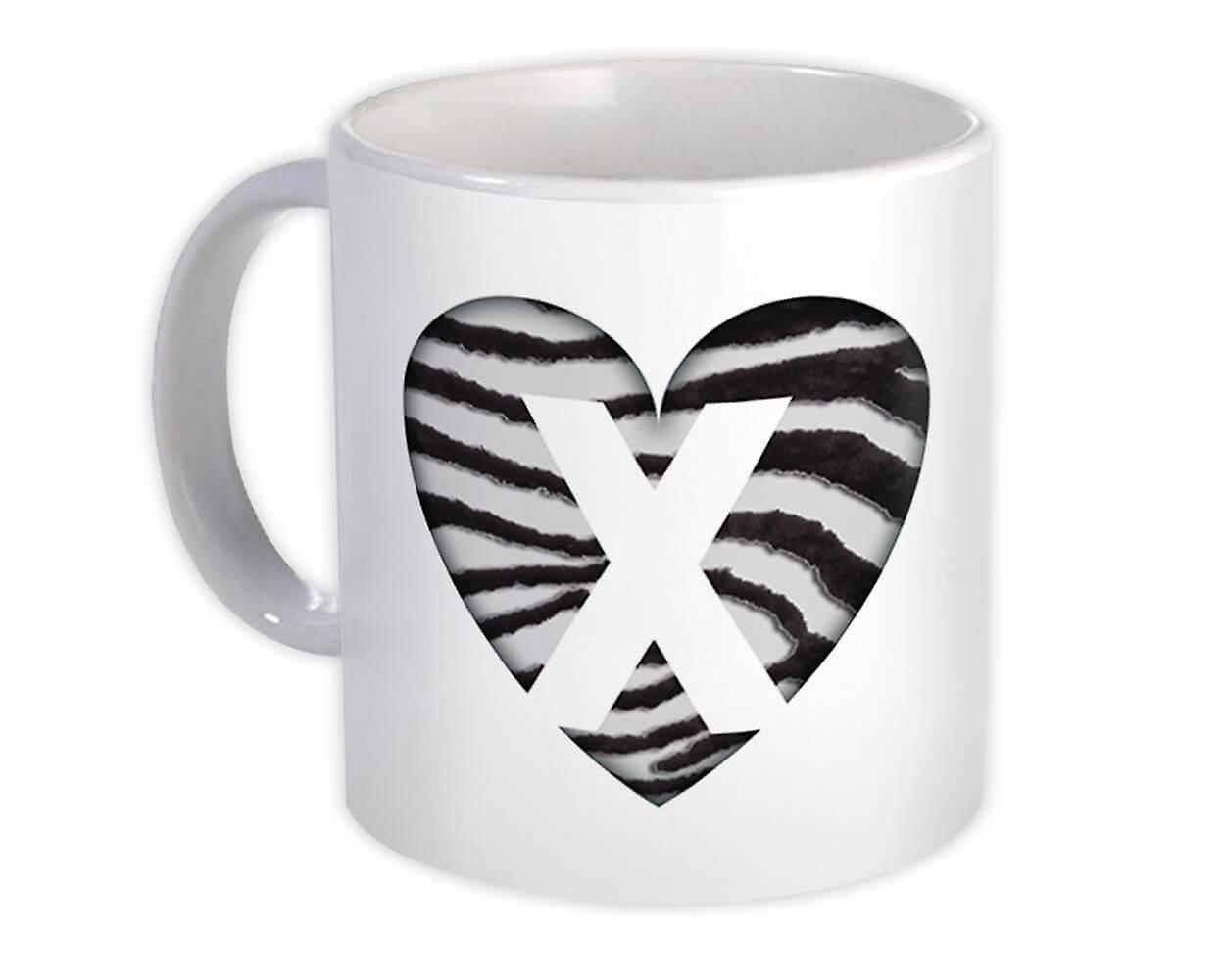 Hediye Kupa: Monogram Letter W Zebra