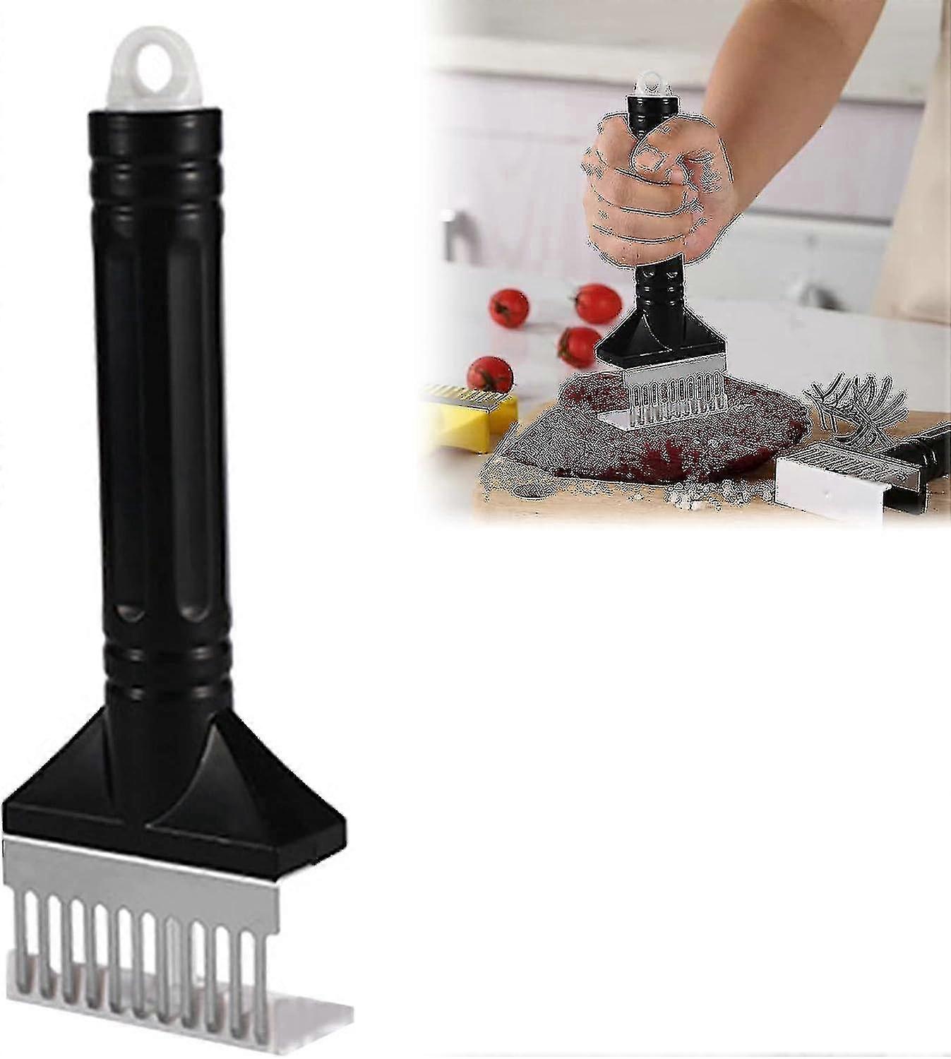 Stainless Steel Meat Tenderizer Hammer with Pine Needle Design
