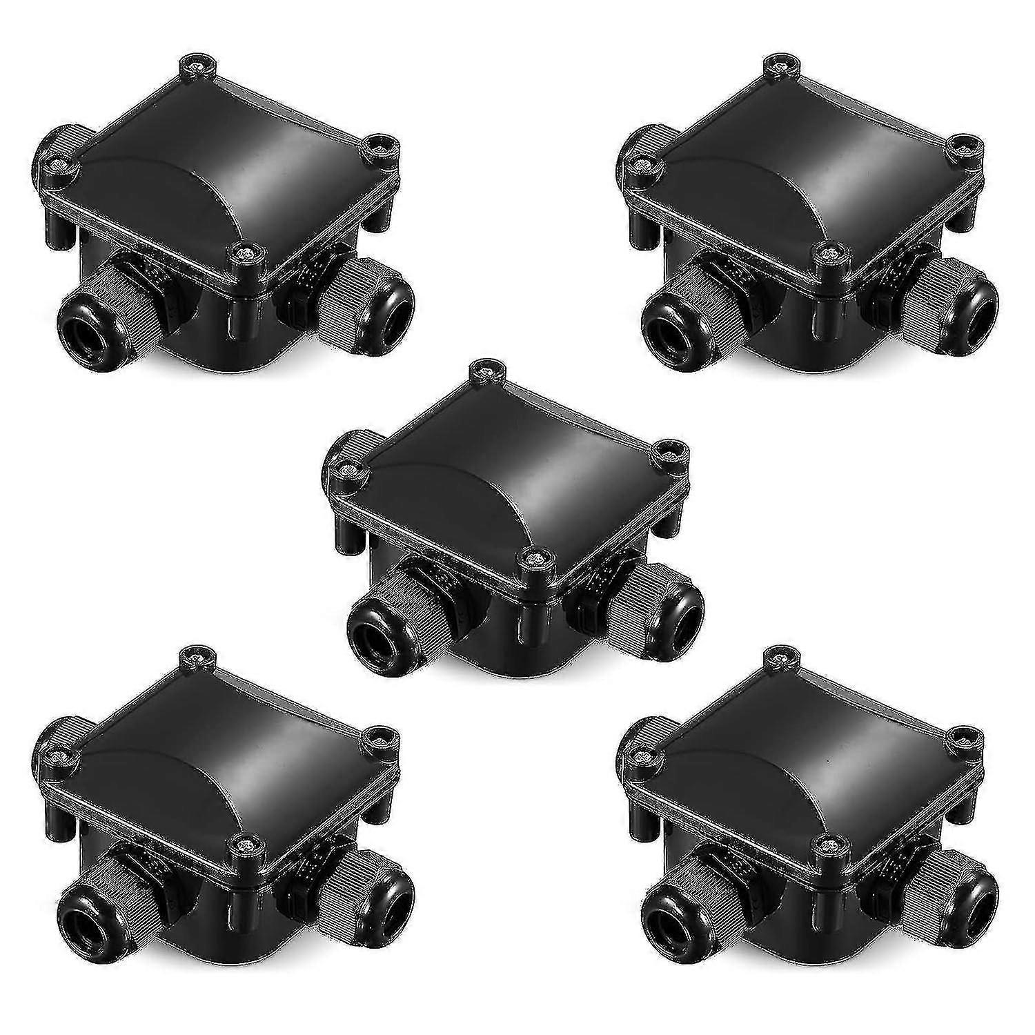 Waterproof 3-Way Junction Box for Cables 6-11mm Diameter