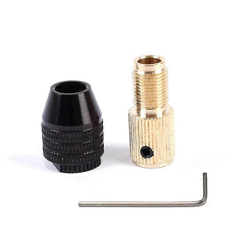 Electric Motor Shaft Mini Drill Chuck Fixture Clamp 0.3-3.2mm Mini Quick Release Keyless Drill Bit Adapter 2-5.0mm Holder Clamp
