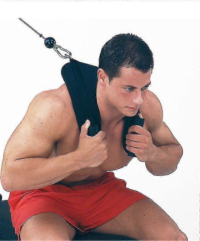 Nylon Abdominal Crunch Straps - Fitness Exercise Pulling Harness with Shoulder Strap Belt