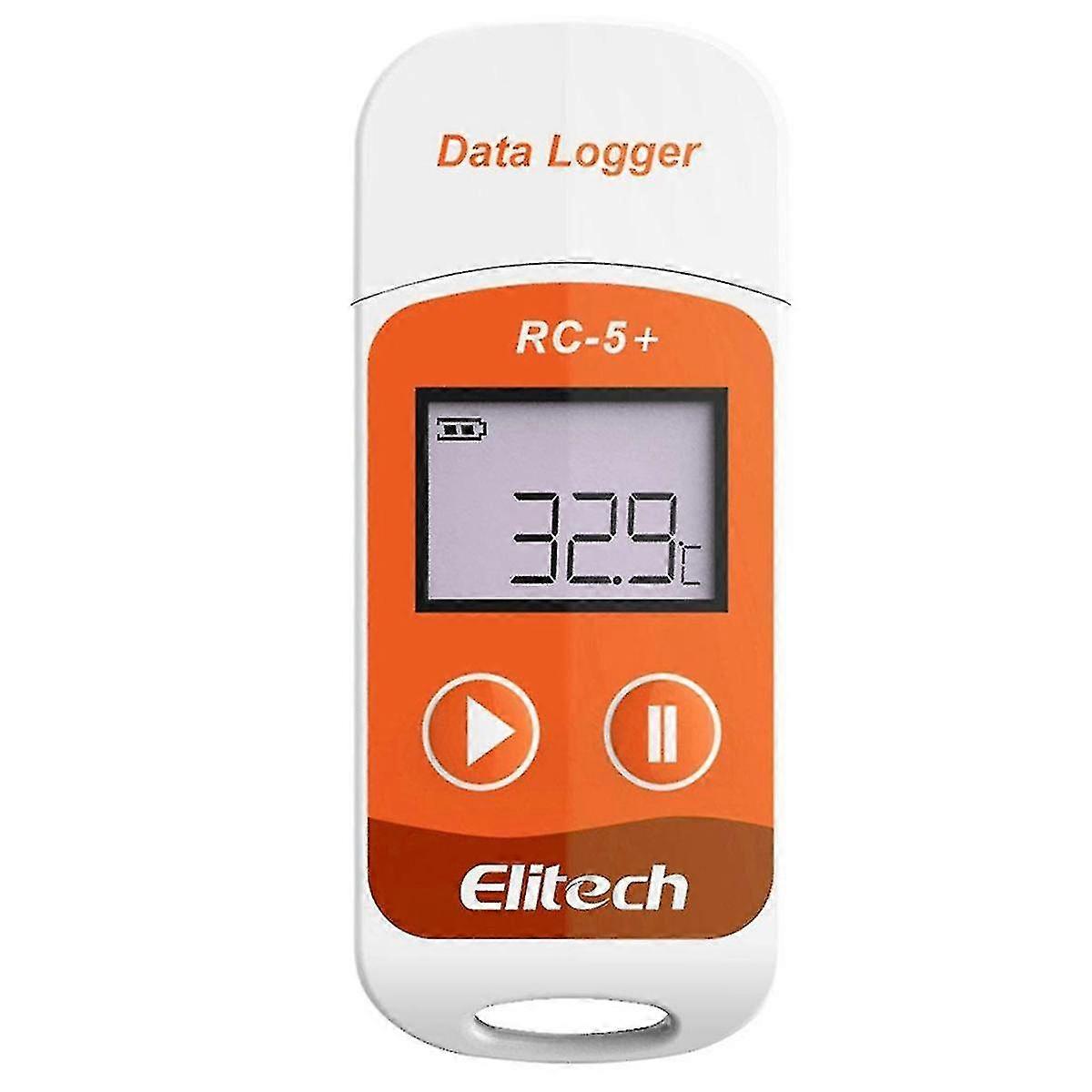 Elitech RC-5+ PDF USB 温度数据记录器可重复使用记录仪 32000 个冷藏、冷链运输点