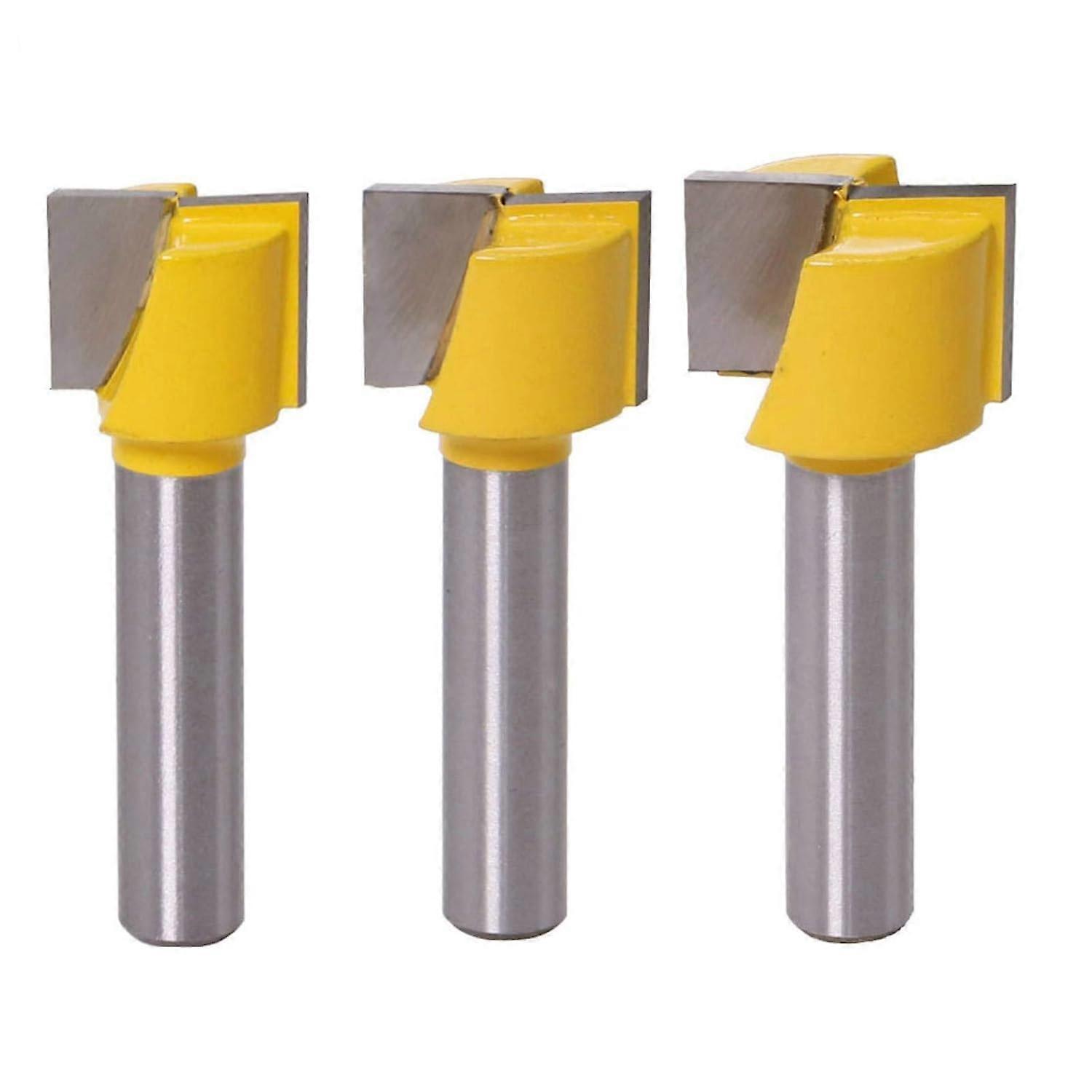 3Pcs 8mm Cleaning Bits, Bottom Cleaning Dado Router Bit Carbide Blade Woodworking Milling Cutter 16/18/20mm Blade Diameter