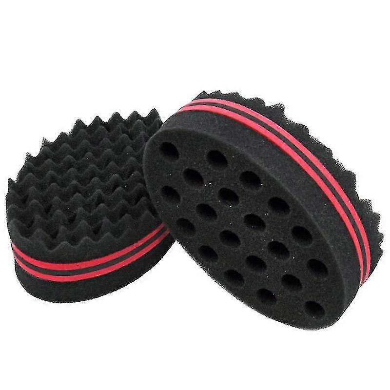 dd-Hair Sponge Brush Comb, Twist Sponge Brush Twist Wave Barber Tool Easy To Use-yyc