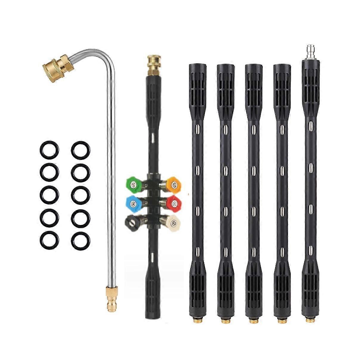 Pressure Washer Extension Wand, 1/4Inch Gutter Cleaning Tools From the Ground, Power Washer Extensi