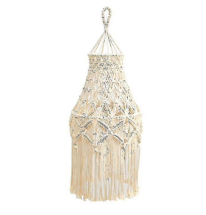 30*80cm Bohemian Handmade Woven Lampshade Macrame Wall Hanging Shade Home