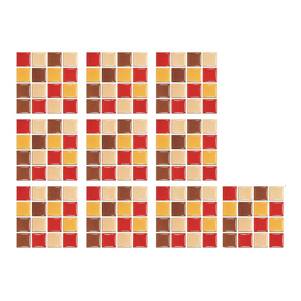10/30/50/90pcs Mosaic Tile Wall Stickers Decals Kitchen Bathroom Home Decor