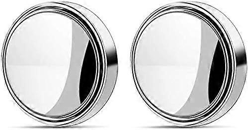Car Blind Spot Mirror,2 PCS HD Class Car Blind Spot Universal Waterproof Frameless Adjustable 360 Rotatable Maximize Rear View Reflective Backup Mirro