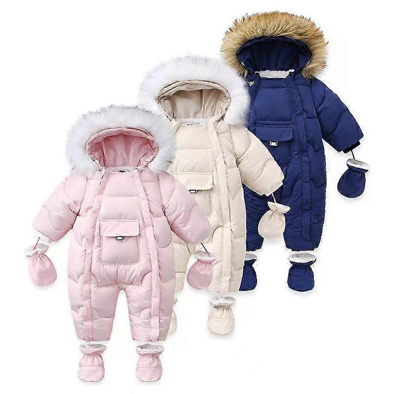 Baby Snow Suit Adorable Hoodie Jumpsuit Winter