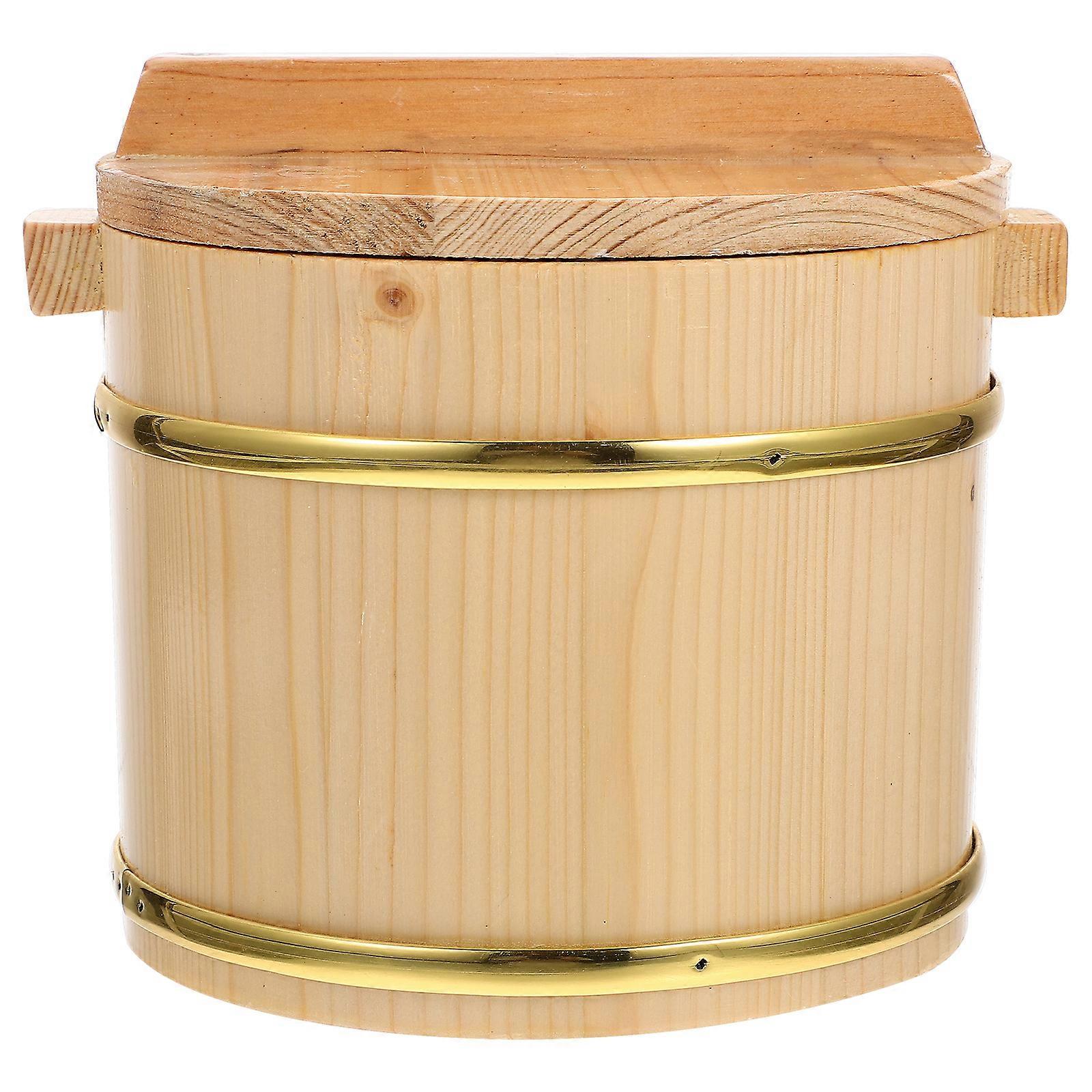 Rice Container Asian Steamer Basket Kinesisk mat dampbåter Ris Servering Container Dampende fat