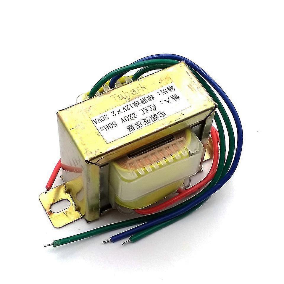 Jinzhaolai 20w Ei Ferrite Core Input 220v 50hz Vertical Mount Electric Power Transformer Output Voltage Doubel 12v