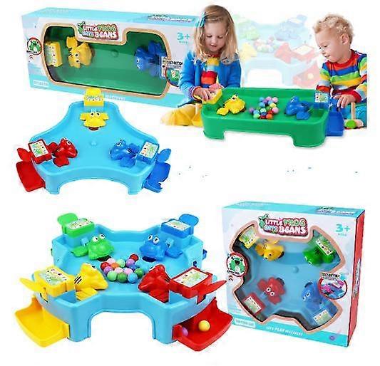 Kids competitive board game parent-child interactive feeding frog swallowing beads playcar set