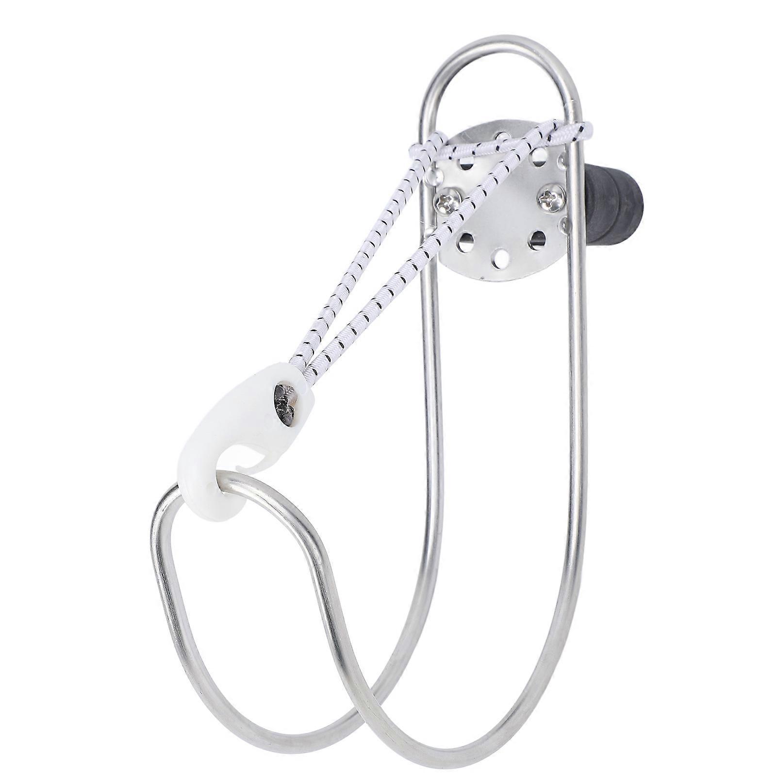 Support d'anneau de bouée de sauvetage en acier inoxydable poli pour bateau, yacht, marine, fer à cheval, pour rail de 22 à 25 mm