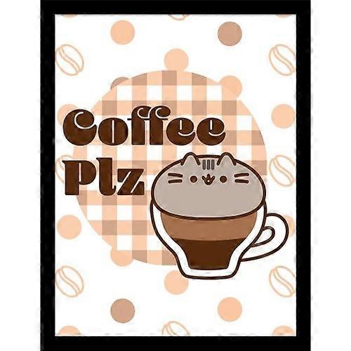 Pusheen Coffee Plz Framed Poster