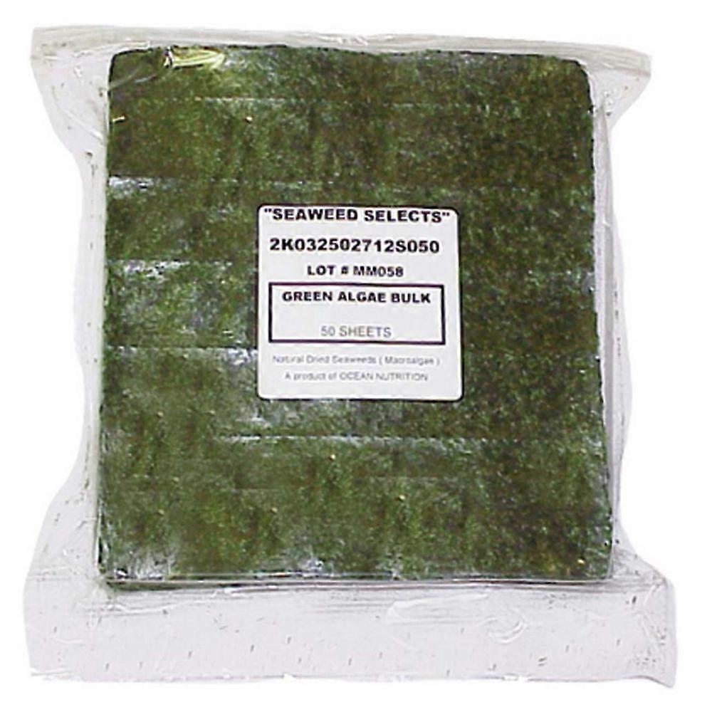 Ocean Nutrition Green Marine Seaweed Algae Fish Food, 150 Grams, 50 Count