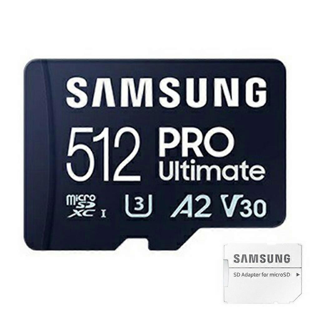 SAMSUNG Pro Ultimate 512GB TFカードA2 U3 V30電話カメラ200MBs読み取り速度メモリカード - 青