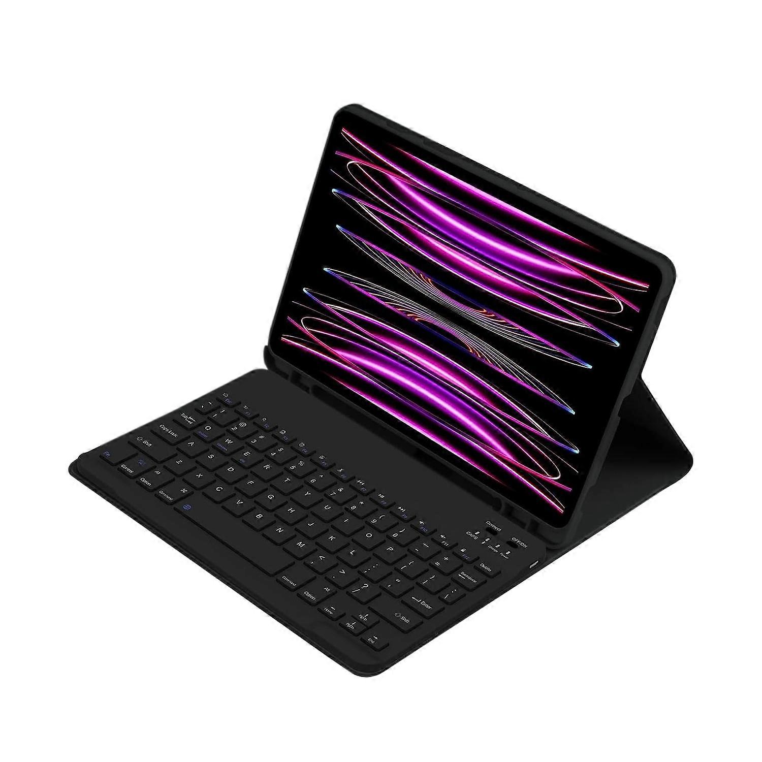 1 Set Tablet Keyboard & Protective Case Colorful Wireless Bluetooth-compatible Keyboard with