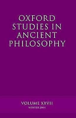 Oxford Studies in Ancient Philosophy
