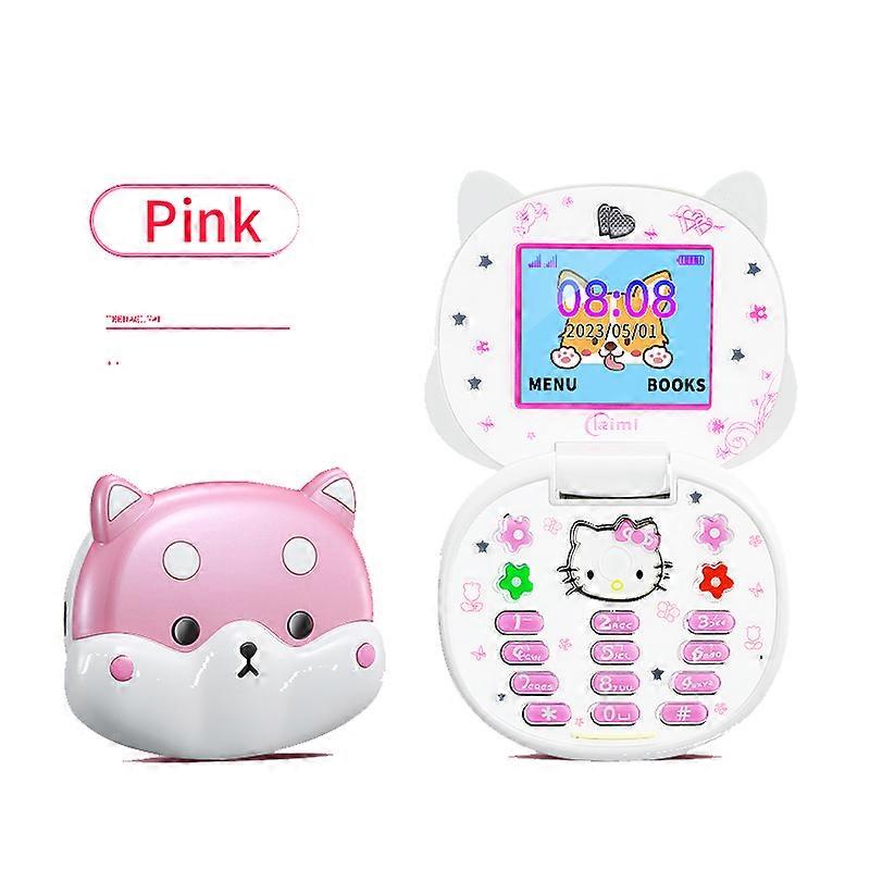 H55 Cute Mini Koki Mobile Phone Flip Cartoon Kids Children Dual Sim 2G GSM Keyboard Botton MP3 Player Unlocked Cellphone