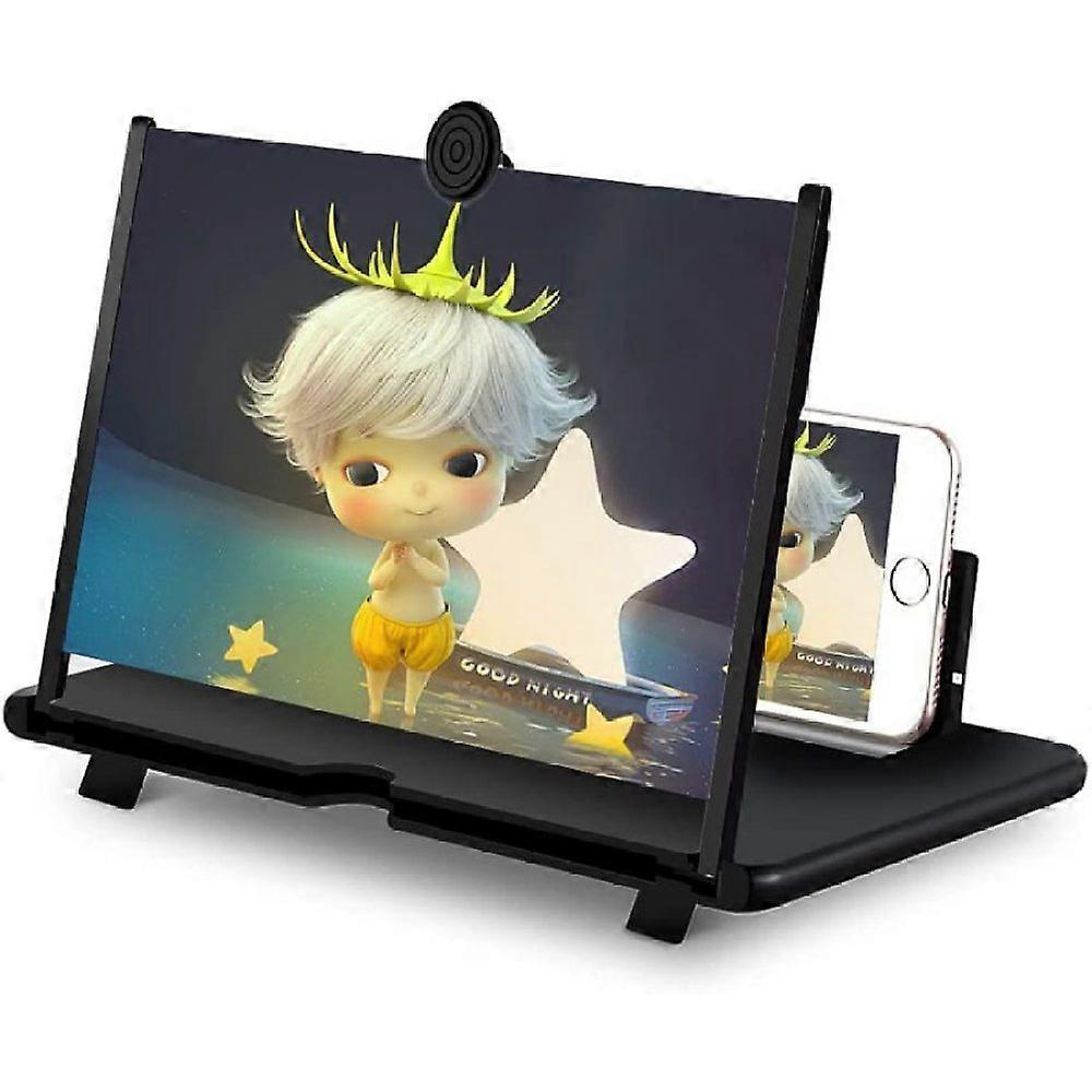 16" Thin Foldable Phone Screen Magnifier, HD Phone Amplifier Portable