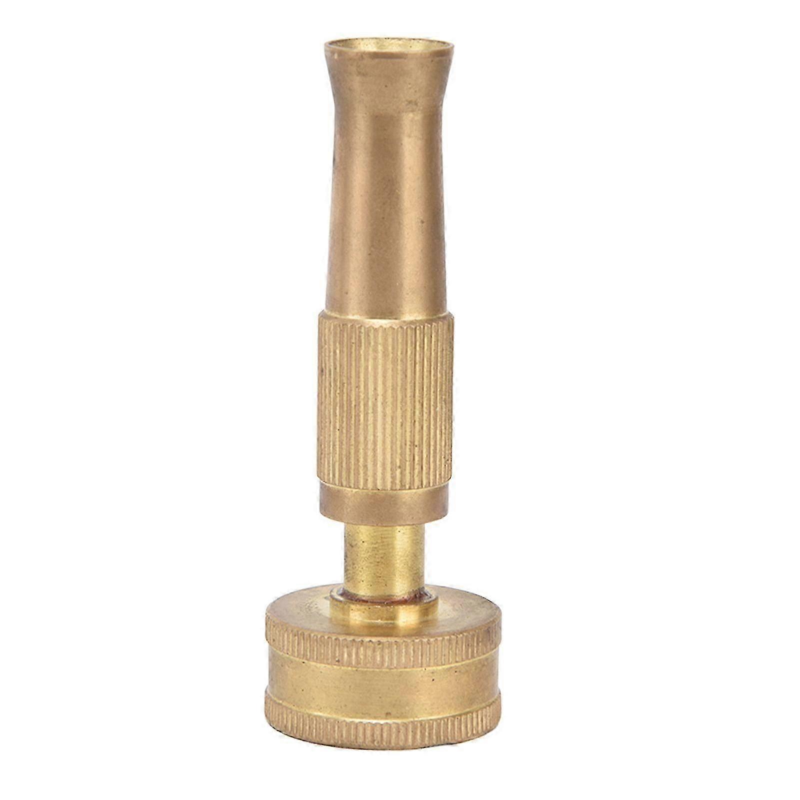Adjustable Twist Nozzle Heavy Duty Solid Brass Thicken Garden Hose Sprayer Adapter for Watering