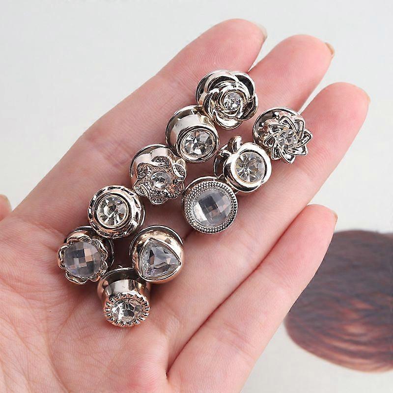 10Pcs Prevent Accidental Exposure Buttons Brooch Pins Badge