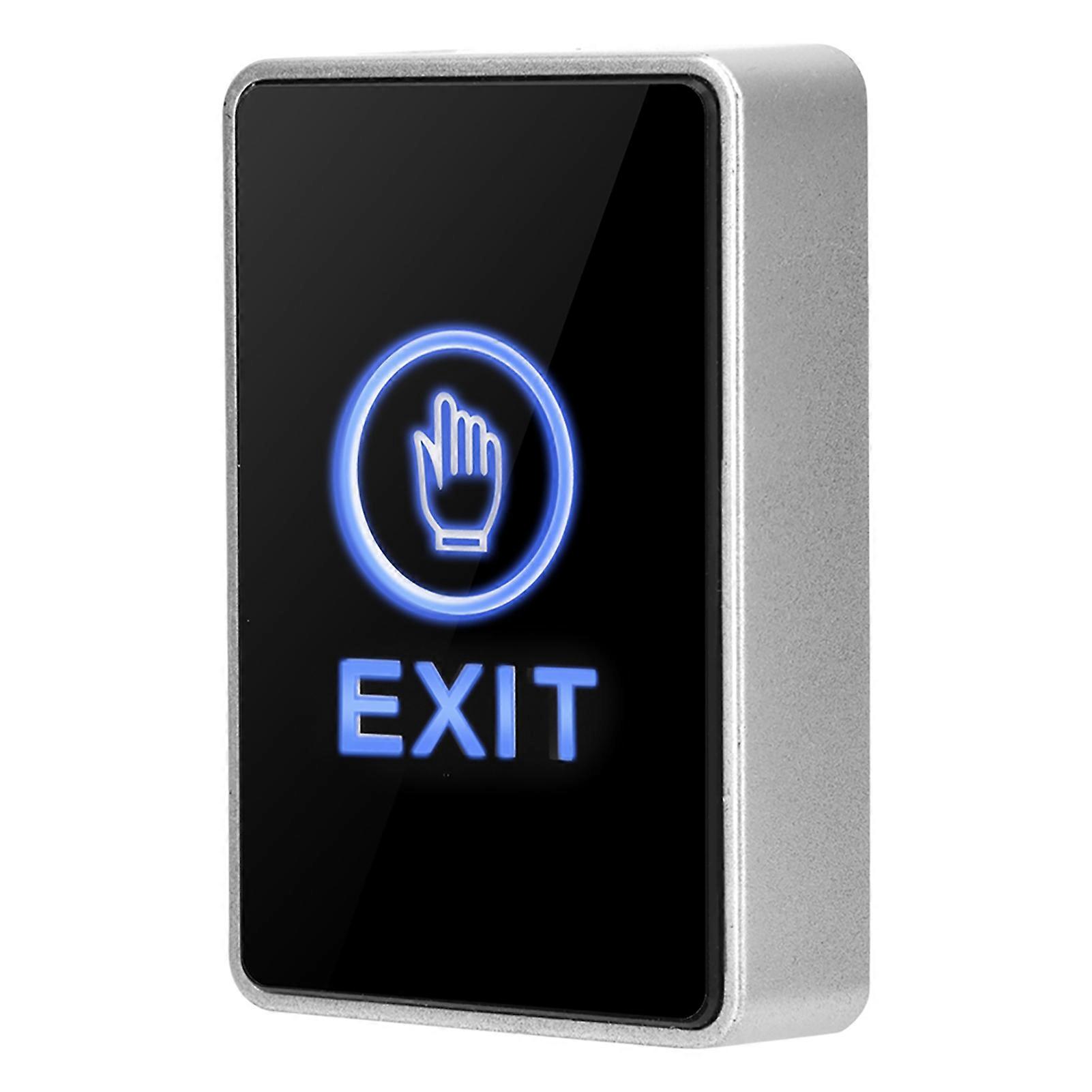 Touch Sensor Pannel NO NC COM Exit LED Light Access Control Switch Button for Home Security